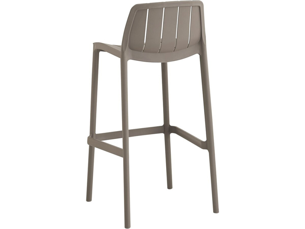 Set di 2 seggioloni da giardino impilabili "Vaena" - Taupe
