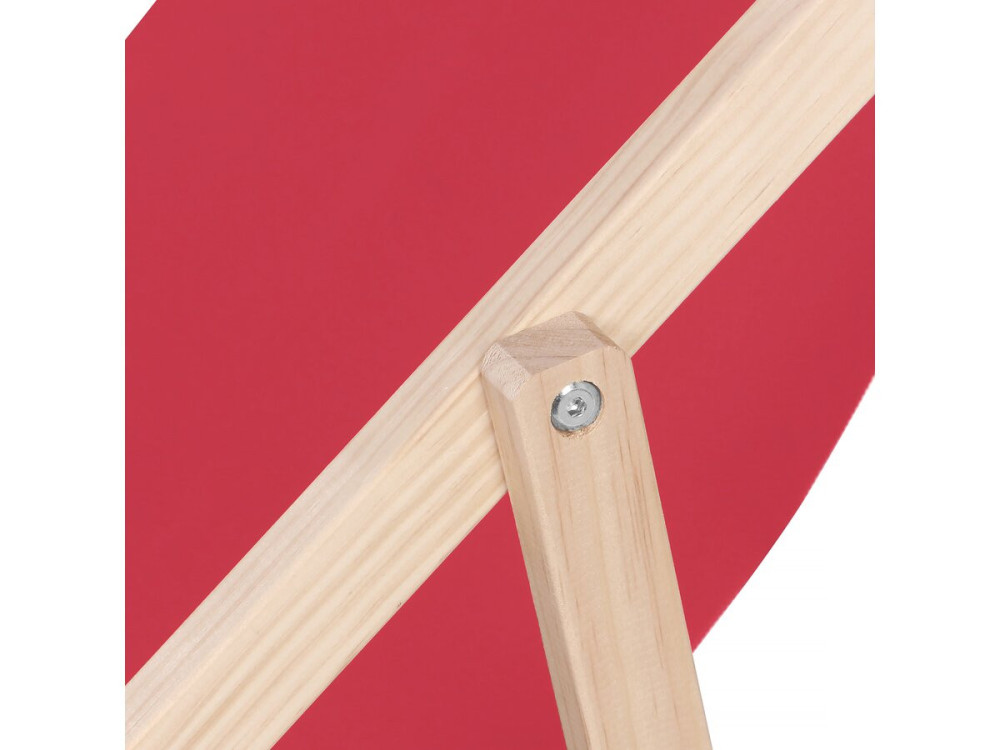 Set di 2 sedie a sdraio in legno "Chilienne" - 107 x 56,5 x 81 cm - Rosso