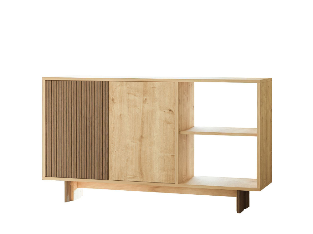 Credenza in legno "Ravello" - 140 x 35 x 80 cm - Beige