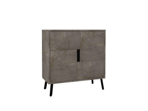 Mobile multiuso in legno "Darien" - 76,5 x 35 x 79,5 cm - Marmo