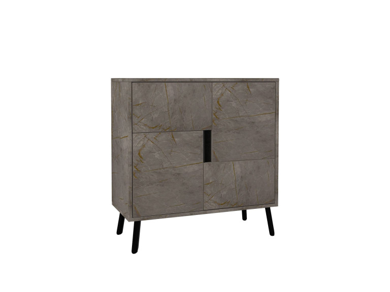 Mobile multiuso in legno "Darien" - 76,5 x 35 x 79,5 cm - Marmo