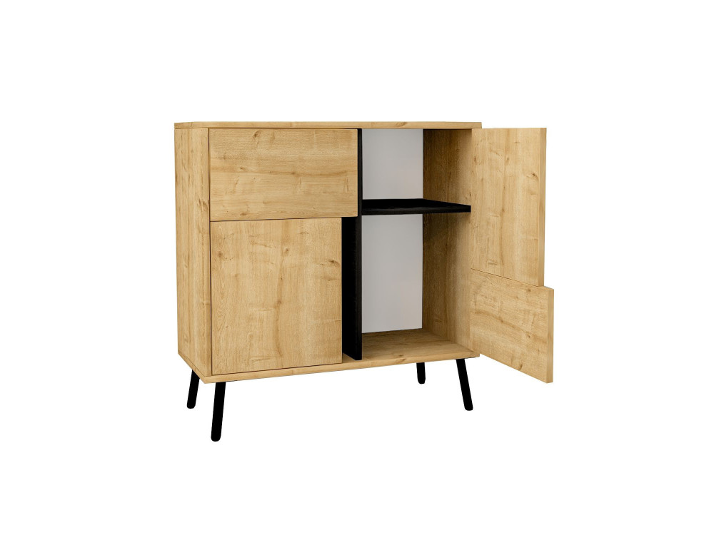 Credenza in legno "Darien" - 76 x 35 x 79 cm - Beige