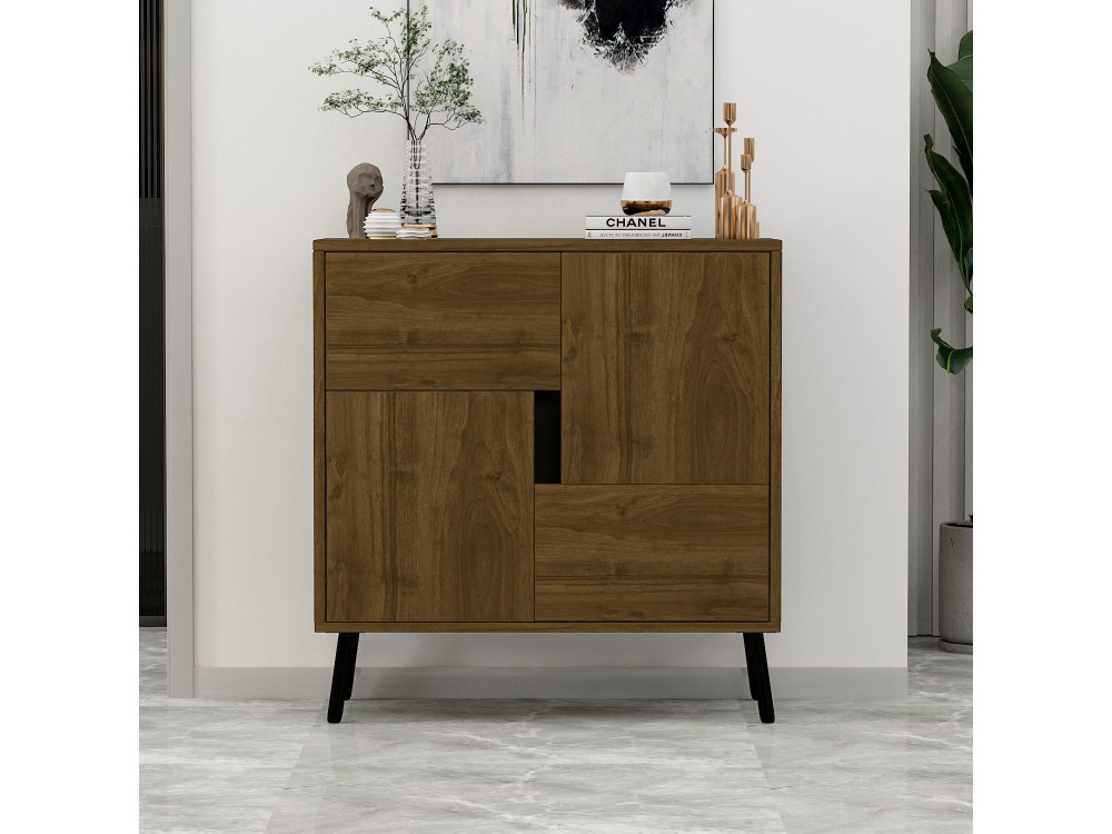 Credenza in legno "Darien" - 76 x 35 x 79 cm - Marrone