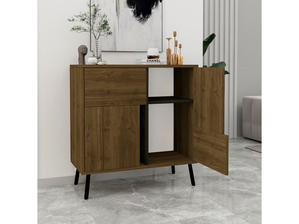 Credenza in legno "Darien" - 76 x 35 x 79 cm - Marrone