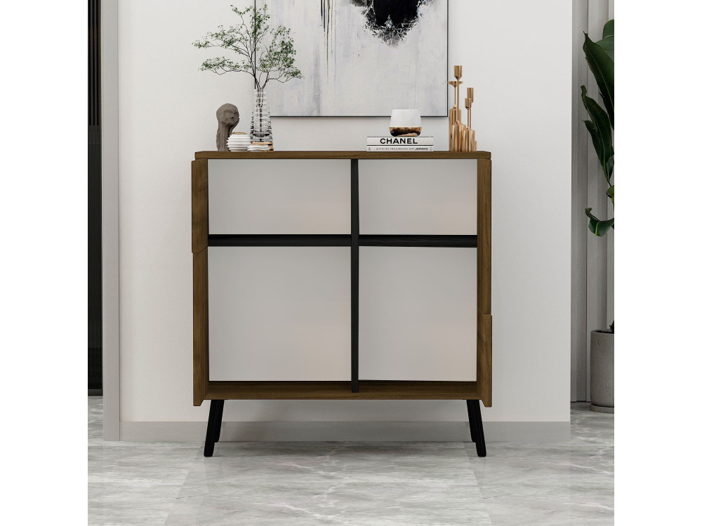 Credenza in legno "Darien" - 76 x 35 x 79 cm - Marrone
