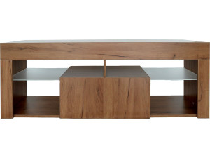 Mobile TV di design in legno "Hugo" - 140 x 40 x 50 cm - Marrone