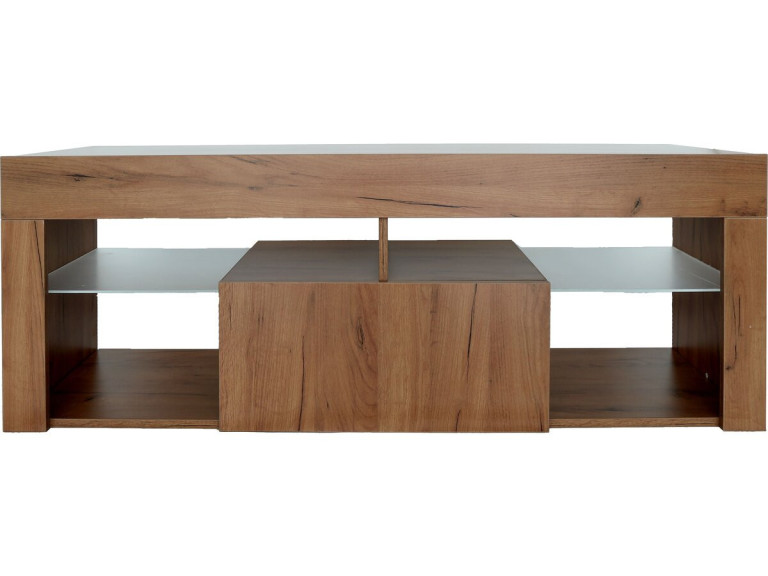 Mobile TV di design in legno "Hugo" - 140 x 40 x 50 cm - Marrone