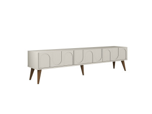 Mobile TV in legno "Lyon" - 180 x 35 x 44 cm - Crema/Noce