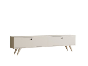 Porta TV in legno "Paris" - 160 x 25 x 40 cm - Bianco