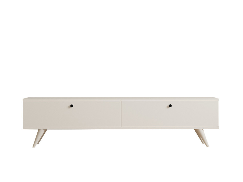 Porta TV in legno "Paris" - 160 x 25 x 40 cm - Bianco