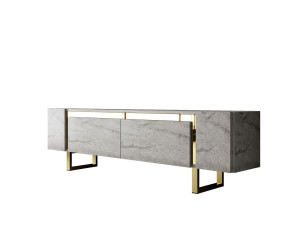 Porta TV in legno "Yildiz" - 180 x 30 x 50 cm - TravertinOr