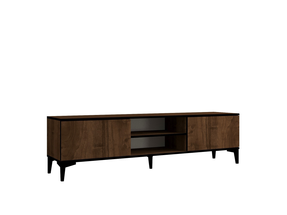 Porta TV in legno "Erem" - 180 x 40 x 45 cm - NoceNero