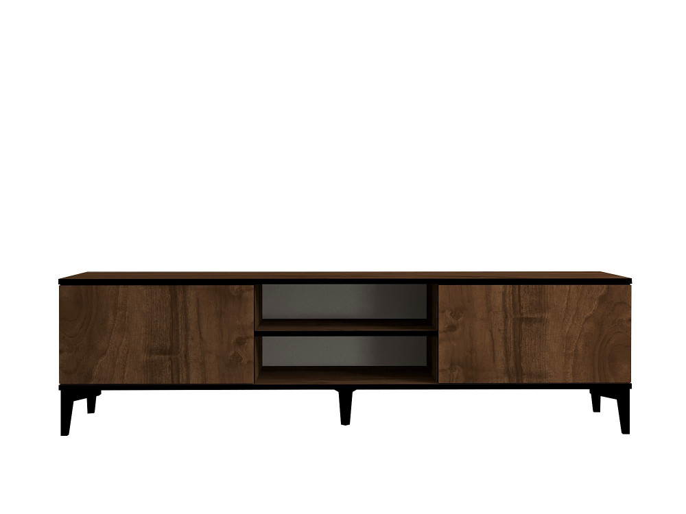Porta TV in legno "Erem" - 180 x 40 x 45 cm - NoceNero
