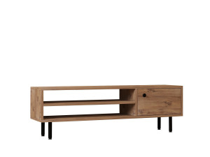 Porta TV in legno "Avila" - 120 x 30 x 38 cm - Pino Atlantico