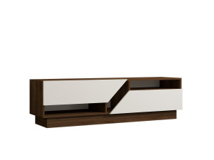 Porta TV in legno "Koza" - 160 x 40 x 45 cm - NoceBianco