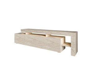 Porta TV in legno "Beliz" - 192 x 37 x 53 cm - Travertino