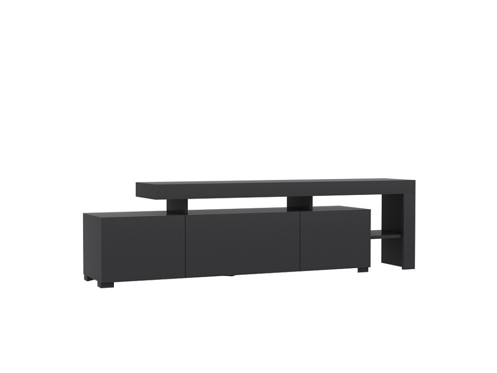 Porta TV in legno "Beliz" - 192 x 37 x 53 cm - Antracite