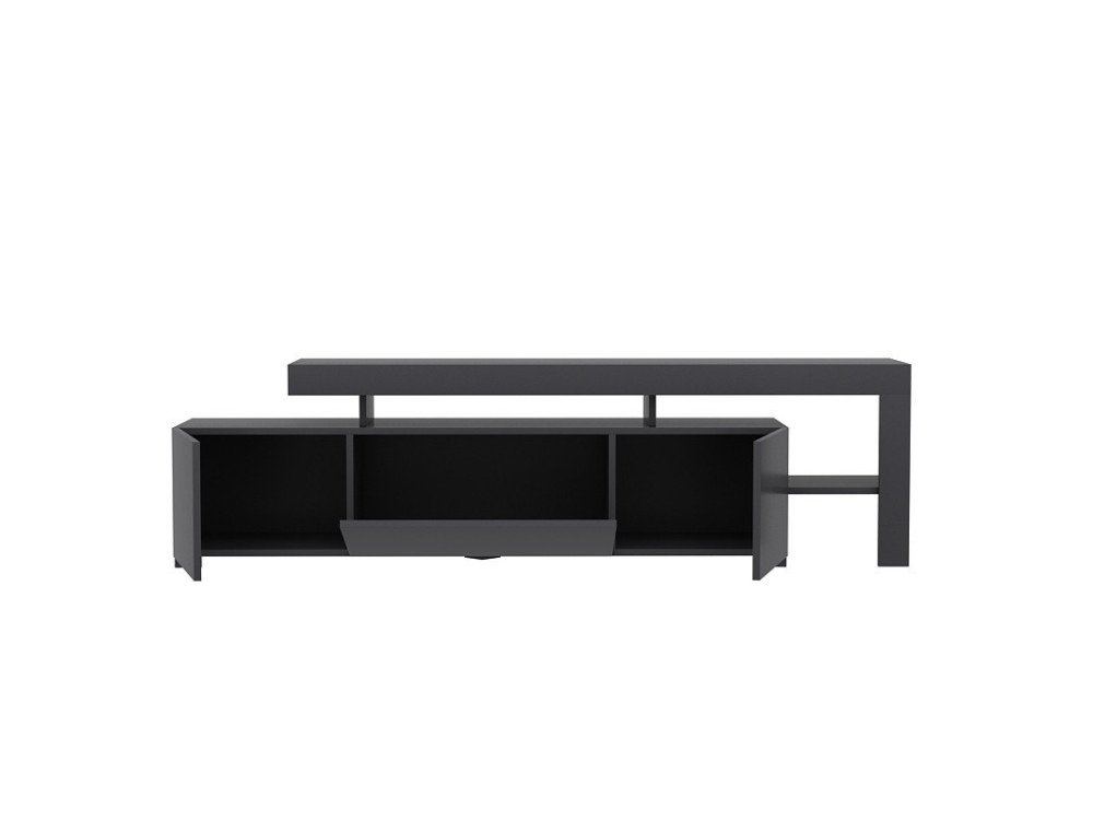 Porta TV in legno "Beliz" - 192 x 37 x 53 cm - Antracite