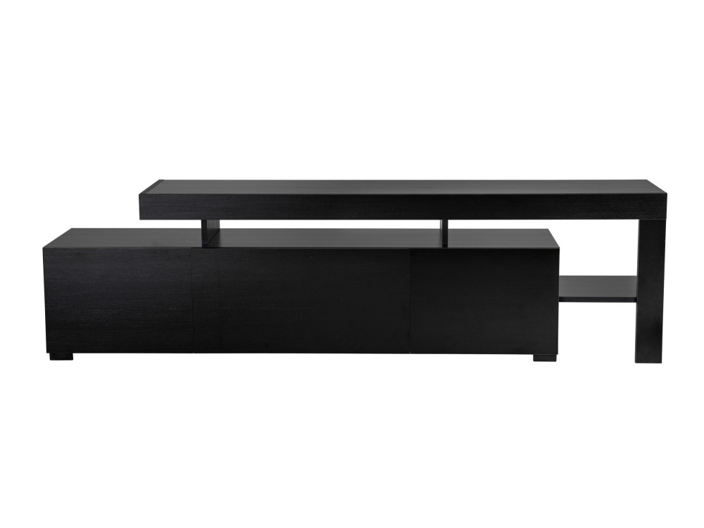 Porta TV in legno "Beliz" 192 x 37 x 53 cm - Legno nero