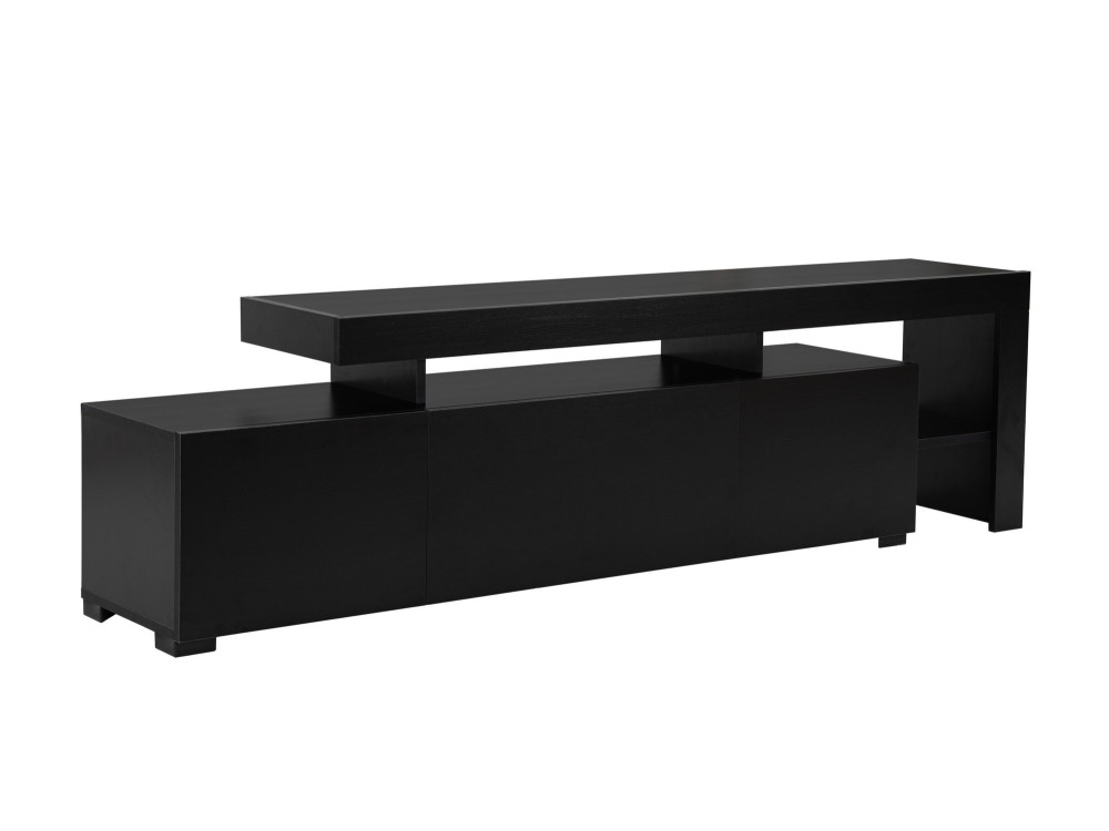 Porta TV in legno "Beliz" 192 x 37 x 53 cm - Legno nero