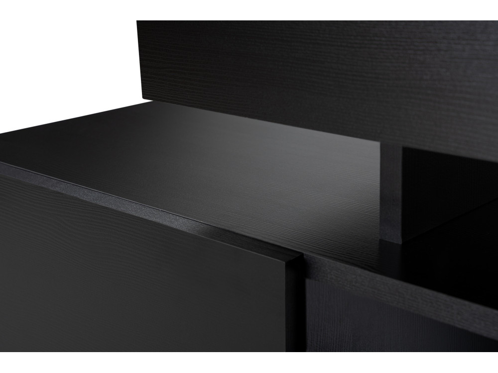 Porta TV in legno "Beliz" 192 x 37 x 53 cm - Legno nero