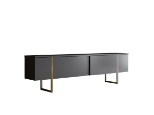 Porta TV in legno "Luxe" - 180 x 30 x 50 cm - Oro