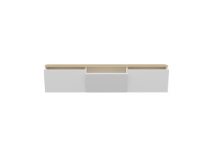 Mobile TV in legno "Neon" - 160 x 32 x 35 cm - Rovere bianco