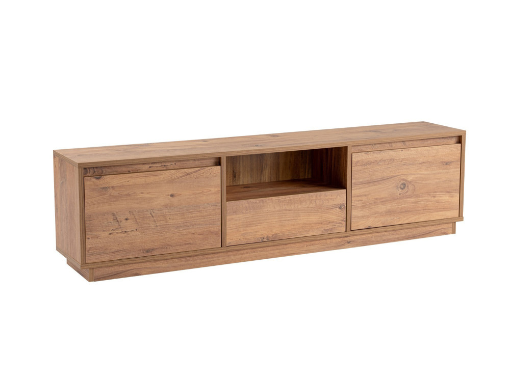 Mobile porta TV in legno Vanguard - 160 x 29 x 42 cm - Pino atlantico