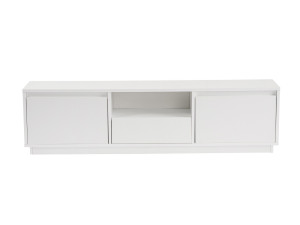 Mobile TV Vanguard in legno - 160 x 29 x 42 cm - Bianco naturale