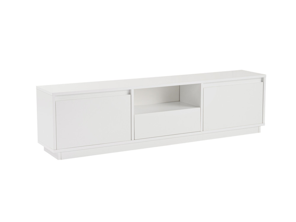 Mobile TV Vanguard in legno - 160 x 29 x 42 cm - Bianco naturale