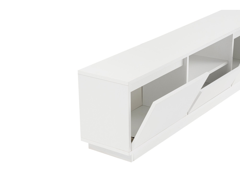 Mobile TV Vanguard in legno - 160 x 29 x 42 cm - Bianco naturale