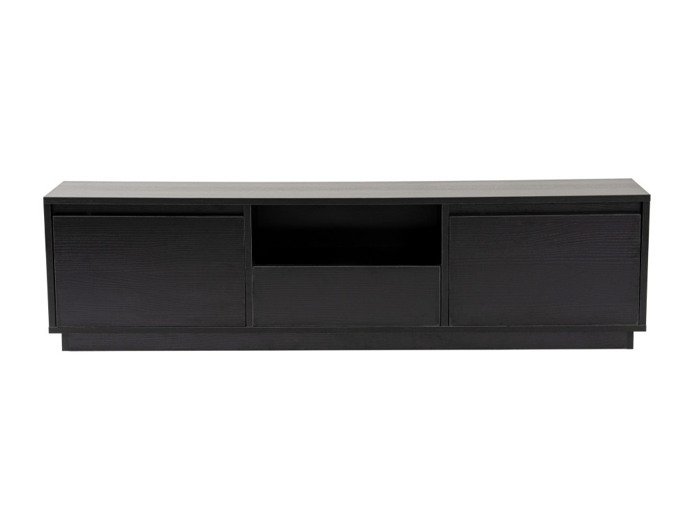 Porta TV in legno "Vanguard" 160 x 30 x 42 cm - Legno nero