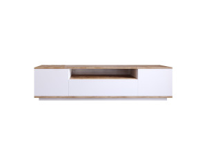 Mobile TV in legno "FR7" - 180 x 44 x 44 cm - Pino atlantico bianco