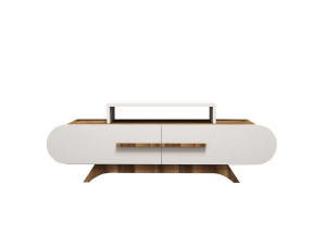 Mobile TV in legno "Rose" - 145 x 36 x 49 cm - Bianco
