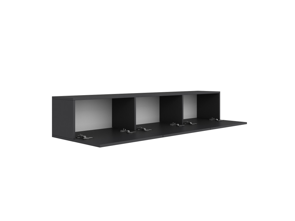 Mobile TV in legno "West" 150 x 32 x 30 cm - Antracite
