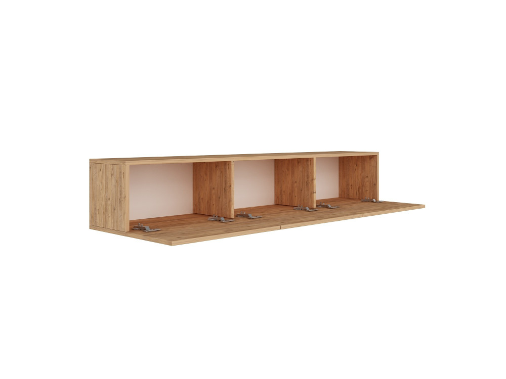 Mobile TV in legno "West" 150 x 32 x 30 cm - Pino Atlantico