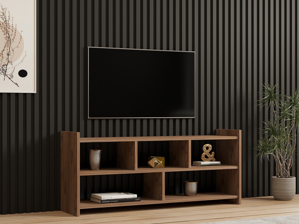 Mobile porta TV in legno "Pera" - 117 x 28 x 55 cm - Pino atlantico