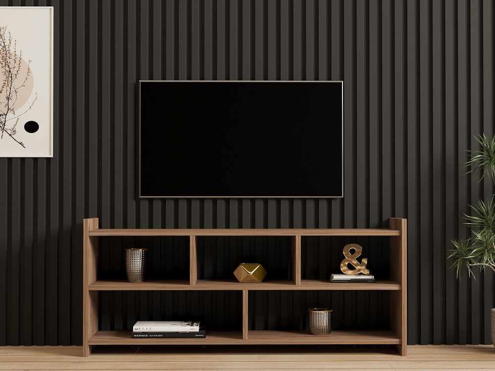 Mobile porta TV in legno "Pera" - 117 x 28 x 55 cm - Pino atlantico