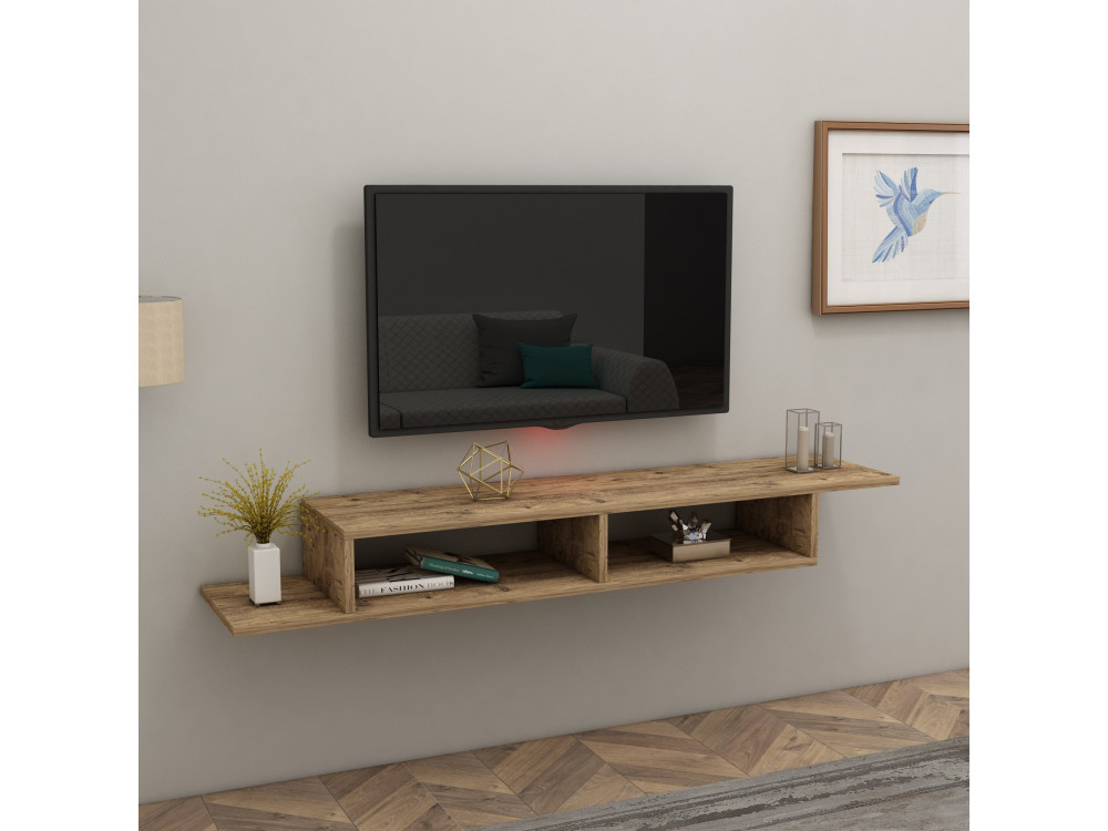 Porta TV in legno "Muson" - 120 x 29 x 18 cm - Pino Atlantico