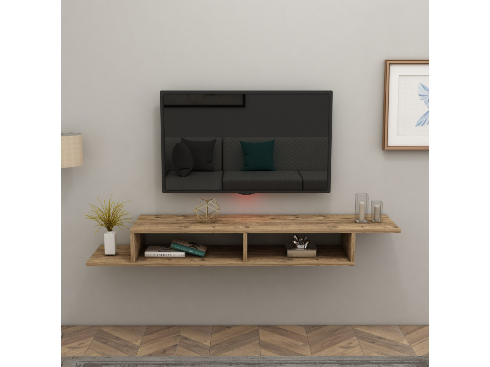 Porta TV in legno "Muson" - 120 x 29 x 18 cm - Pino Atlantico