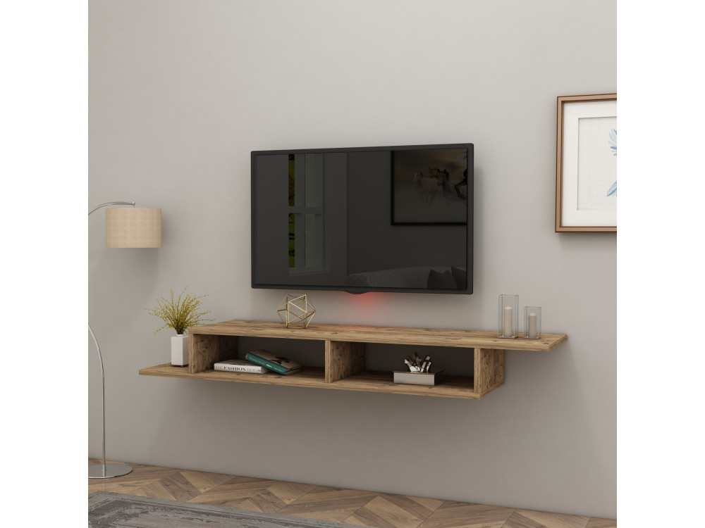 Porta TV in legno "Muson" - 120 x 29 x 18 cm - Pino Atlantico