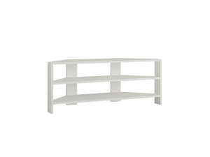 Porta TV in legno "ThalesCorner" - 110 x 36 x 45 cm - Bianco