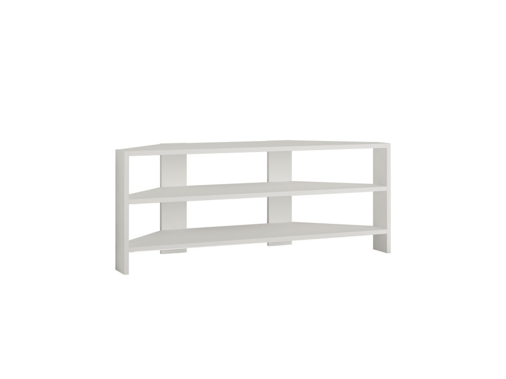 Porta TV in legno "ThalesCorner" - 110 x 36 x 45 cm - Bianco