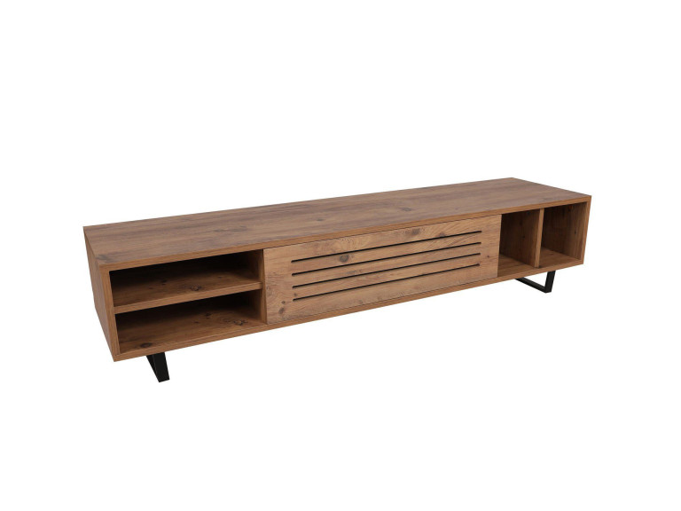 Porta TV in legno "Safir" 160 x 40 x 35 cm - Pino Atlantico