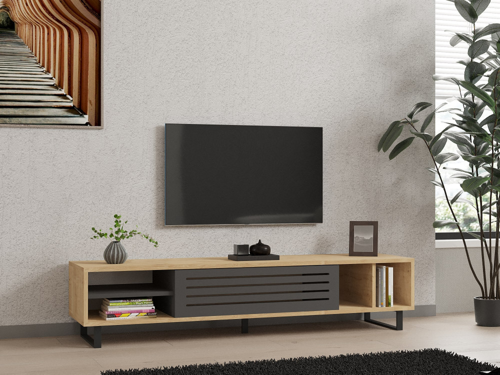 Porta TV in legno "Safir" 160 x 40 x 35 cm - Saphir