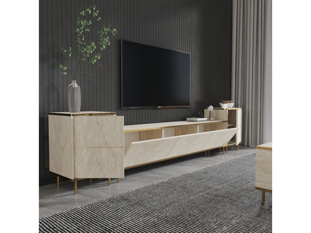Porta TV in legno "Imaj" - 260 x 35 x 60 cm - TravertinOr