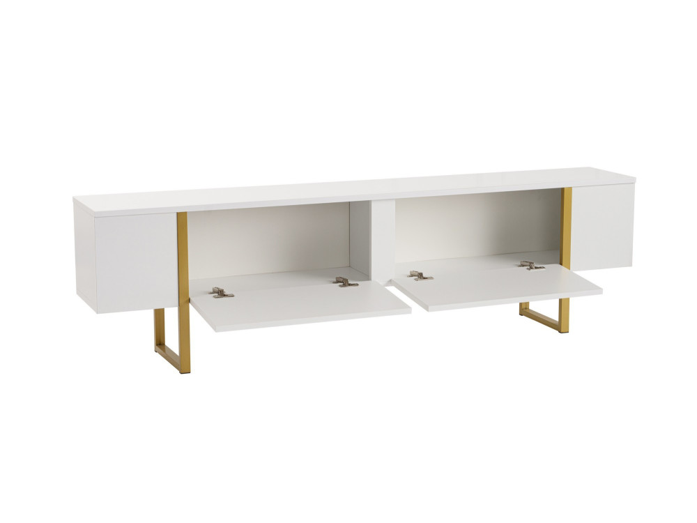 Porta TV in legno "Serenity" - 180 x 29 x 50 cm - Bianco