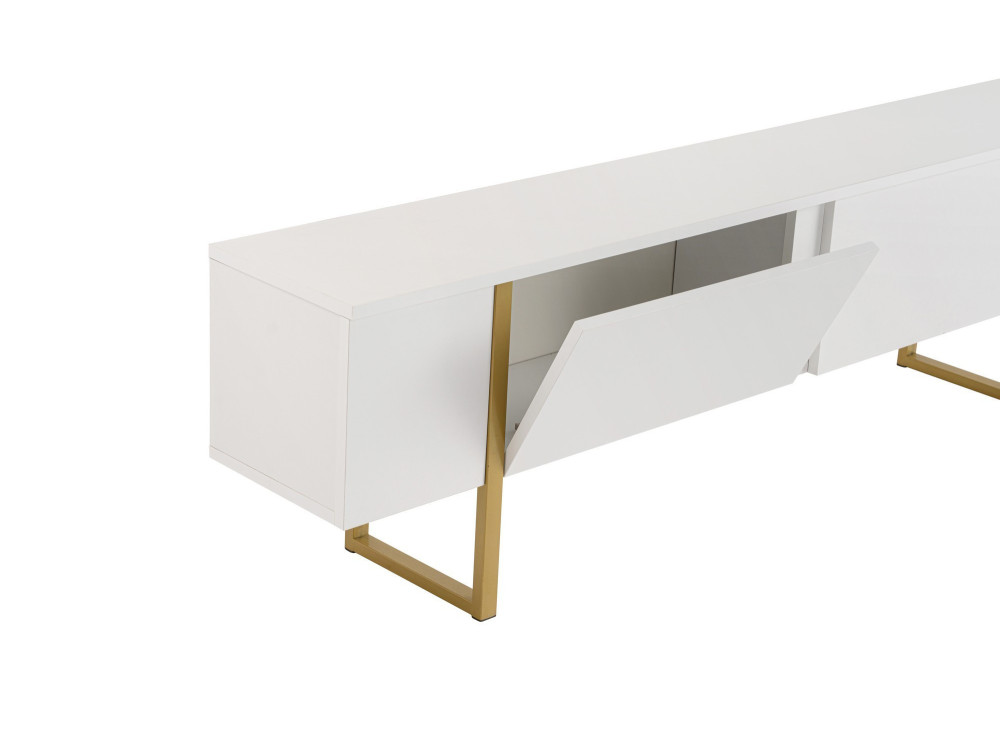 Porta TV in legno "Serenity" - 180 x 29 x 50 cm - Bianco
