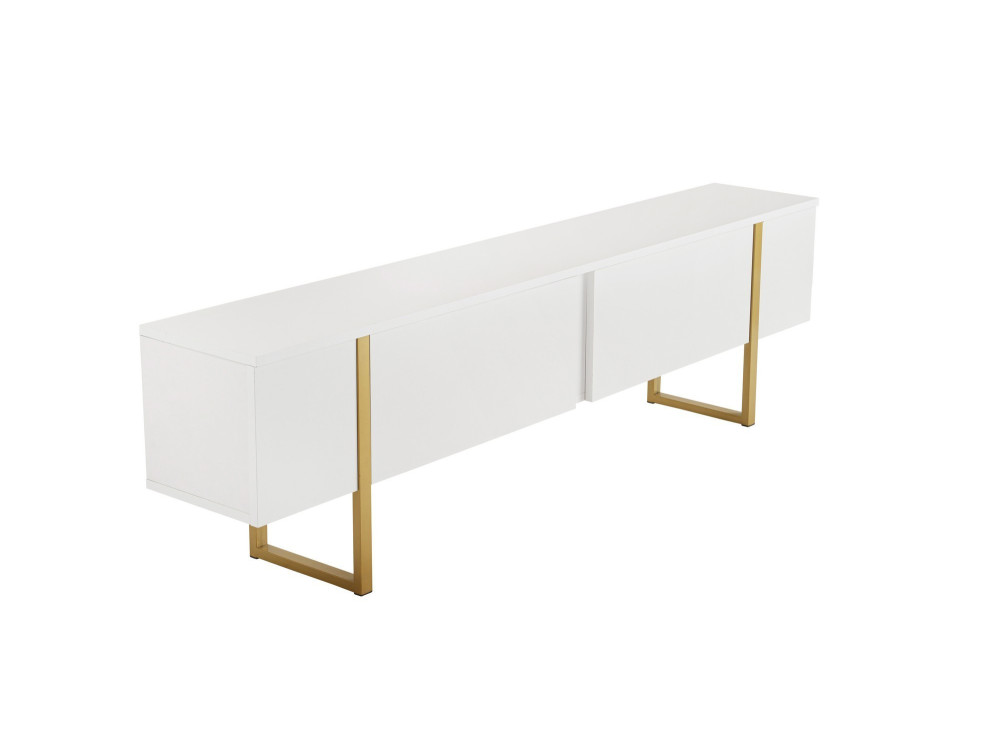 Porta TV in legno "Serenity" - 180 x 29 x 50 cm - Bianco