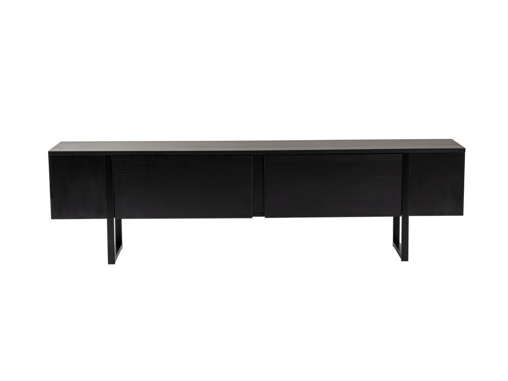 Porta TV in legno "Serenity" - 180 x 29 x 50 cm - Nero